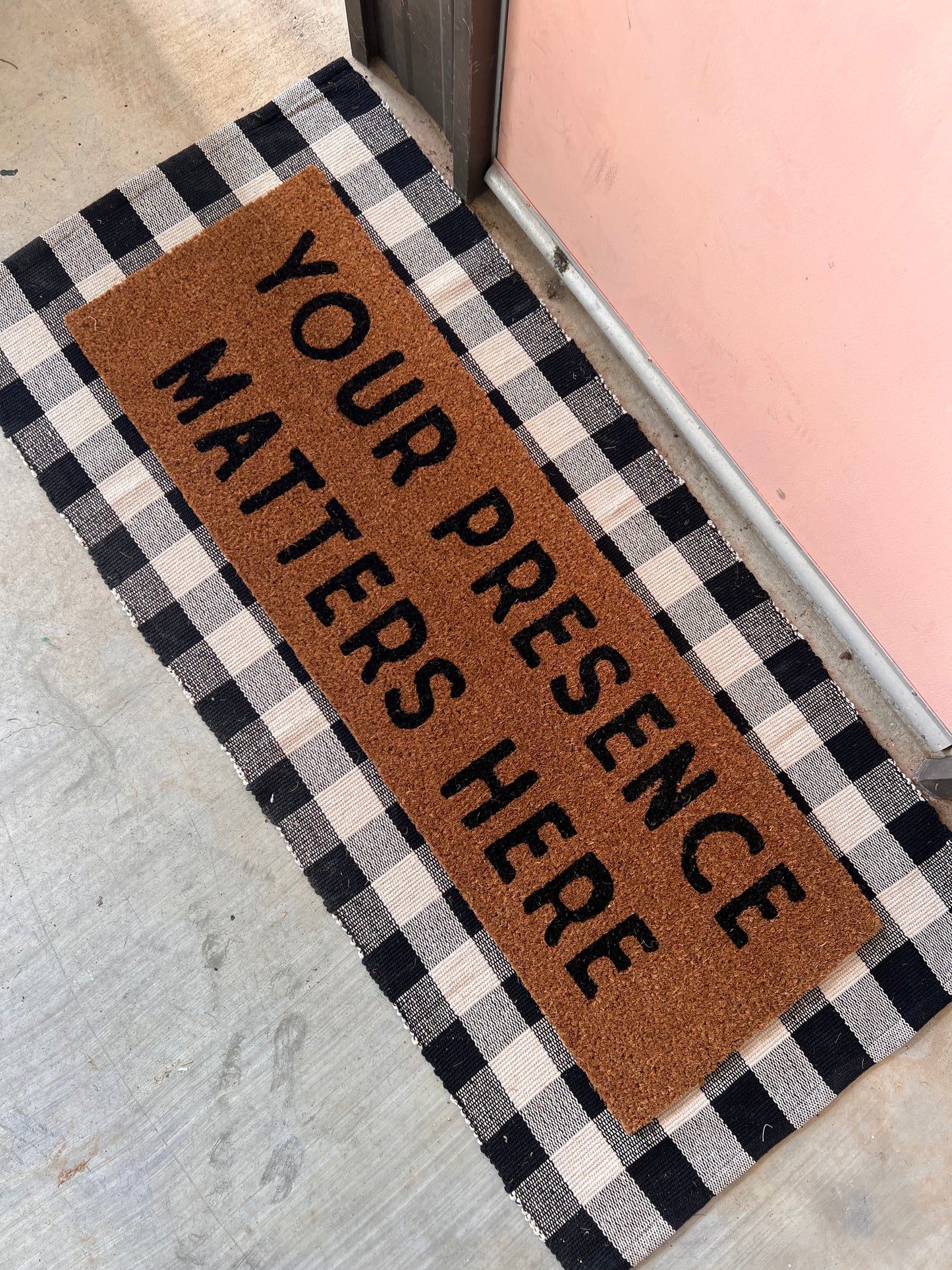 XL Doormat | Your Presence Matters Here | Coconut Coir