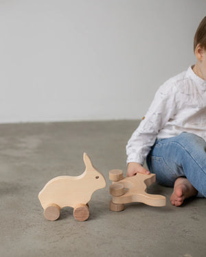 
                  
                    Load image into Gallery viewer, Liswood - Wooden Rabbit Not Painted
                  
                