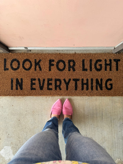 XL Doormat | Look for Light in Everything | Coconut Coir
