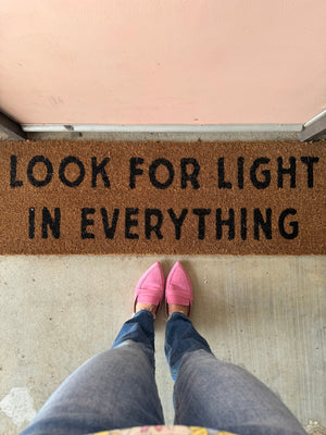 
                  
                    Load image into Gallery viewer, XL Doormat | Look for light in everything
                  
                