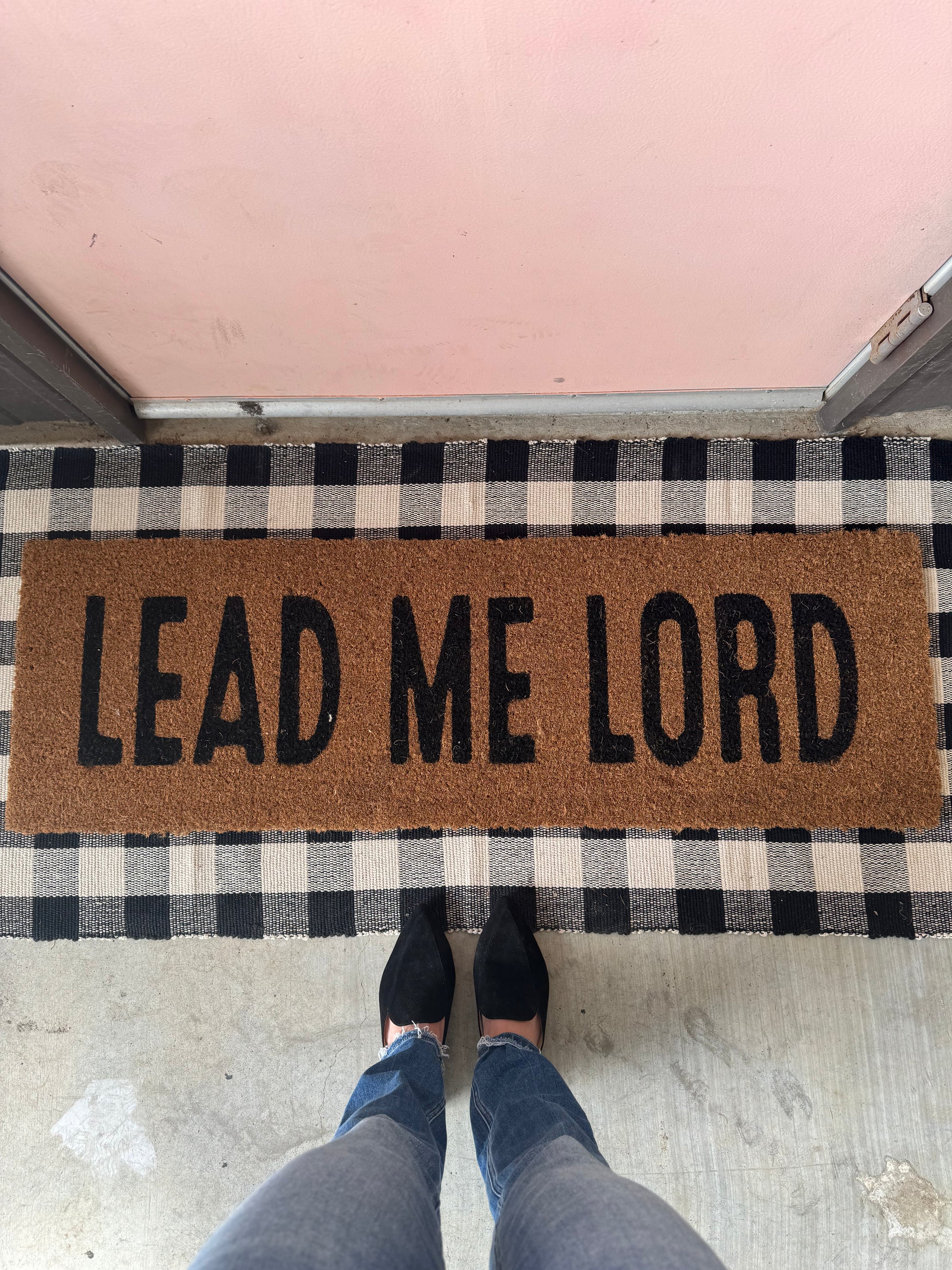 XL Christian Doormat | Lead Me Lord | Coconut Coir