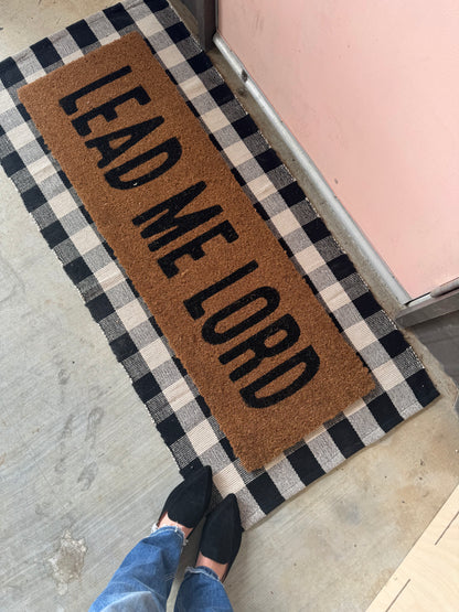 XL Christian Doormat | Lead Me Lord | Coconut Coir