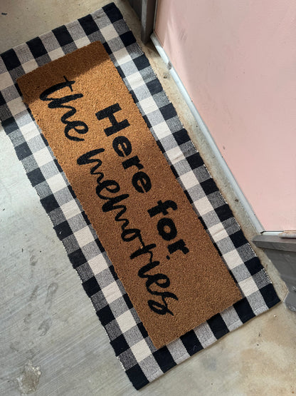 XL Doormat | Here for the Memories | Coconut Coir