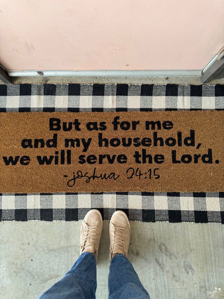 XL Scripture Doormat | Joshua 24:15