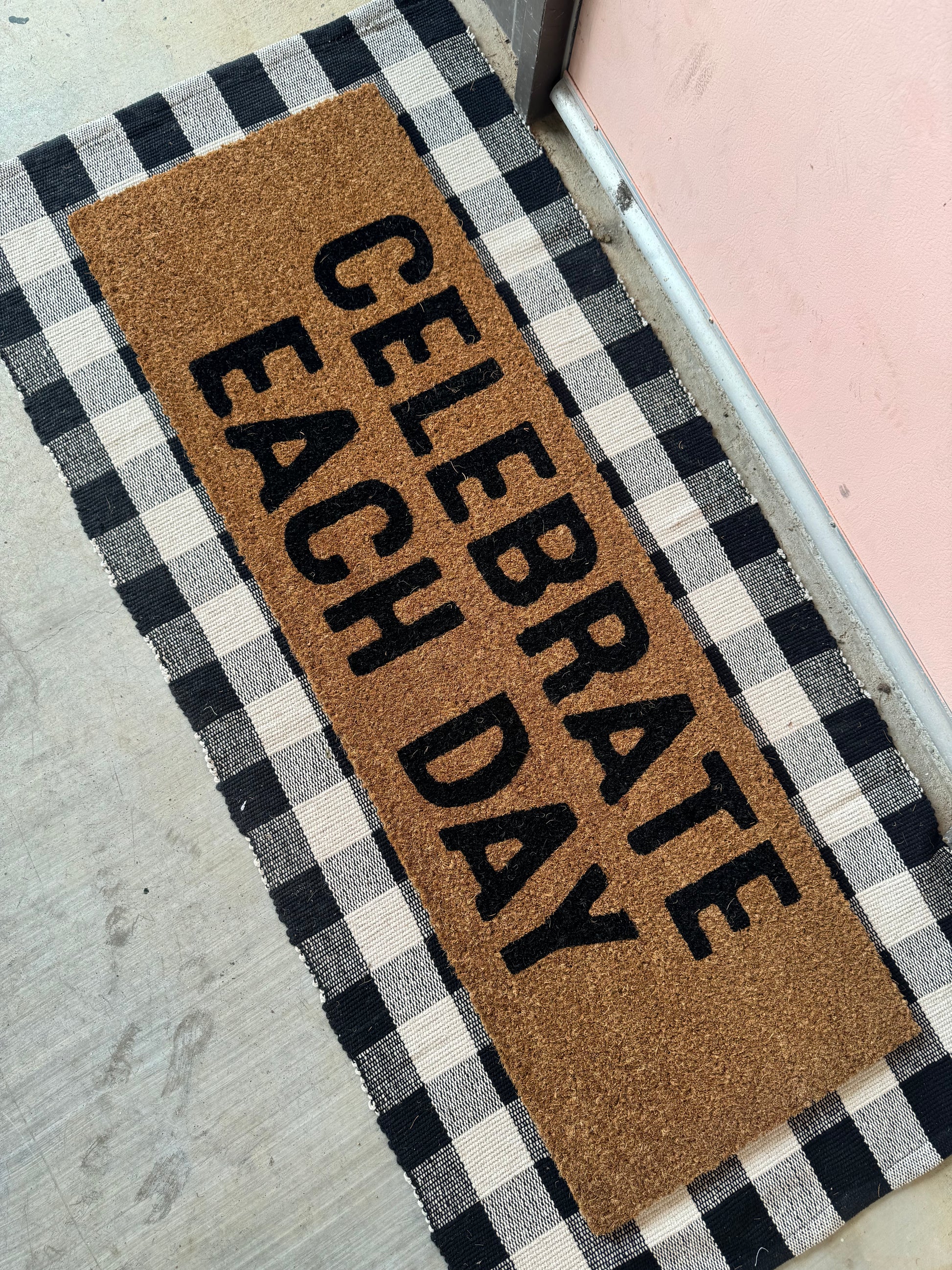 XL Doormat | Celebrate Each Day | Coconut Coir