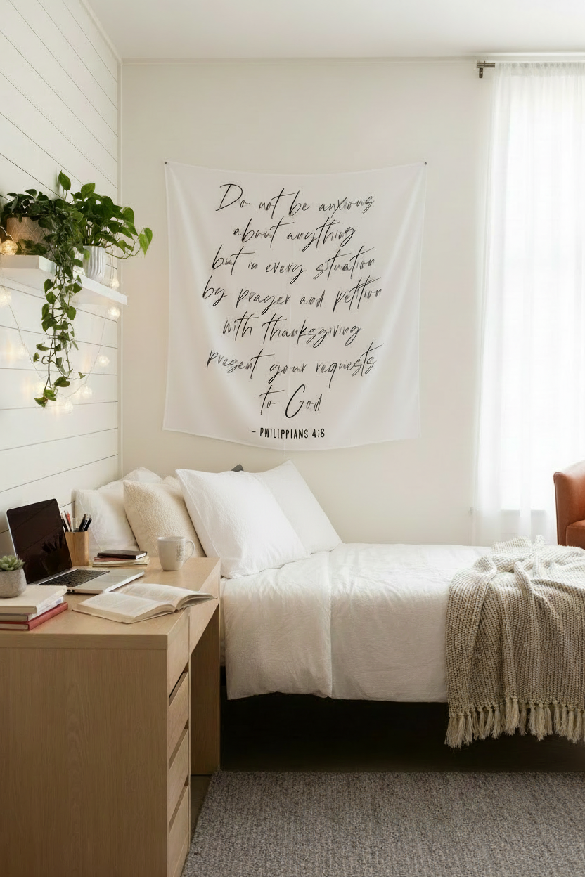 Philippians 4:6 Scripture swaddle and wall art by Modern Burlap