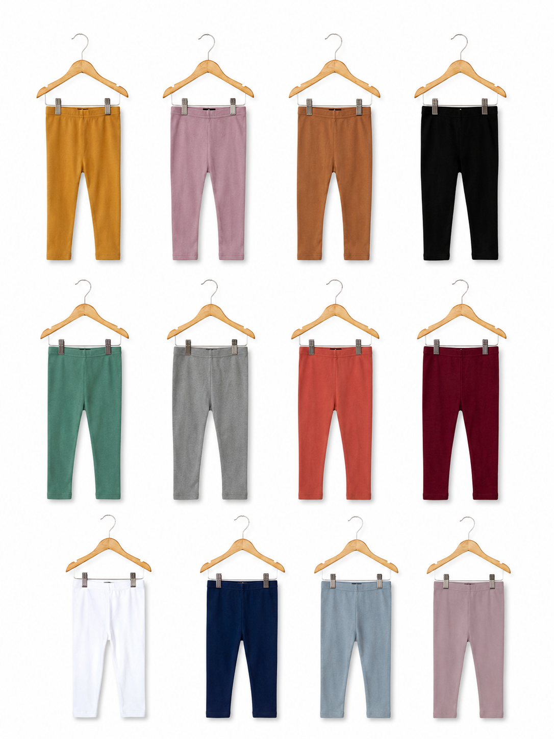 Solid color organic kids leggings by Modern Burlap