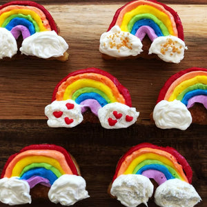 
                  
                    Load image into Gallery viewer, Handstand Kitchen - Rainbows &amp;amp; Unicorns Rainbow Cupcake Mold
                  
                