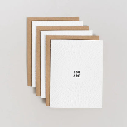 Letterfolk - You Are Color-in Greeting Card (Set of 3)