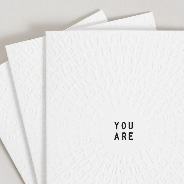 Letterfolk - You Are Color-in Greeting Card (Set of 3)