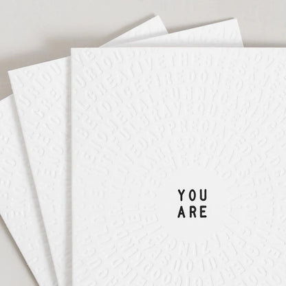 Letterfolk - You Are Color-in Greeting Card (Set of 3)
