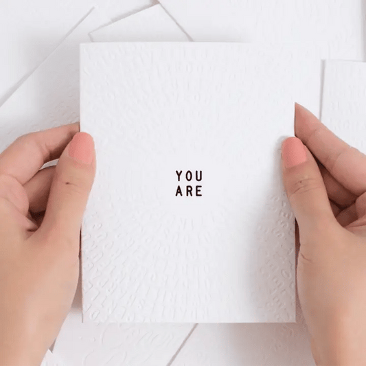 Letterfolk - You Are Color-in Greeting Card (Set of 3)