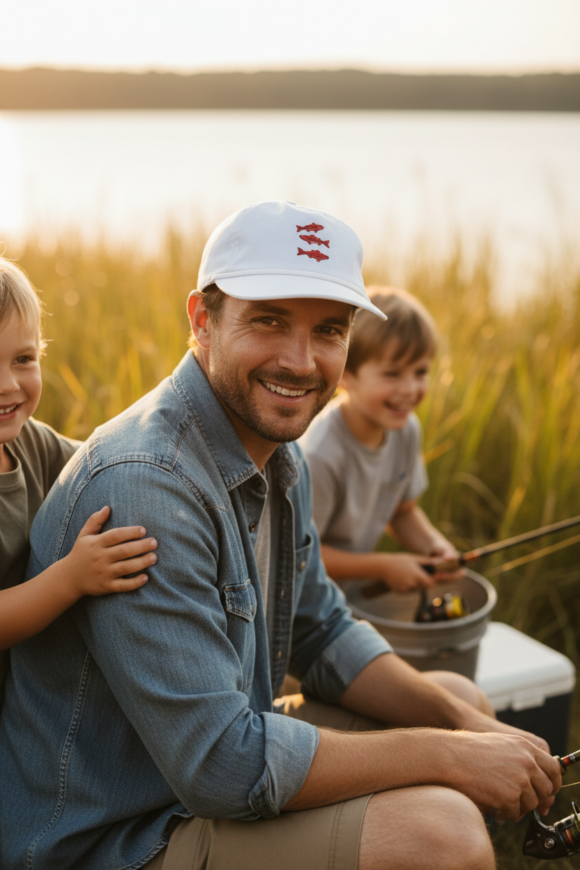 Lischka Brothers - Redfish Rope Cap, White