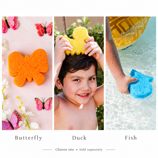 Spongellé kids: butterfly, duck and fish
