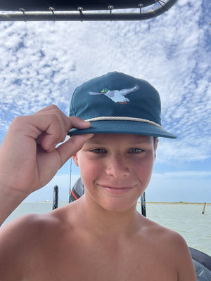
                  
                    Load image into Gallery viewer, Lischka Brothers - Flying Mallard Duck Hat in Teal
                  
                