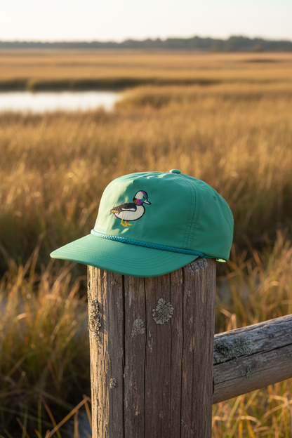 Lischka Brothers - Bufflehead Duck Rope Cap, Green