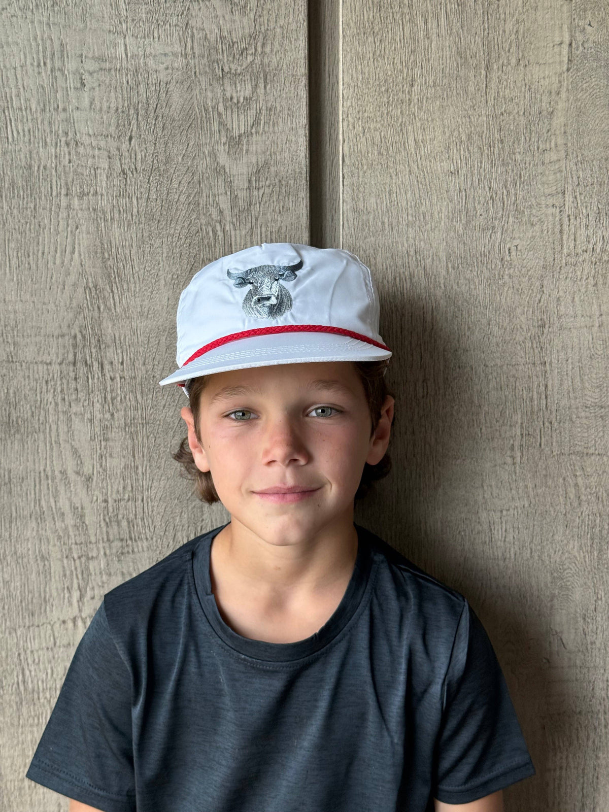 Lischka Brothers - Bull Rope Cap, White/Red
