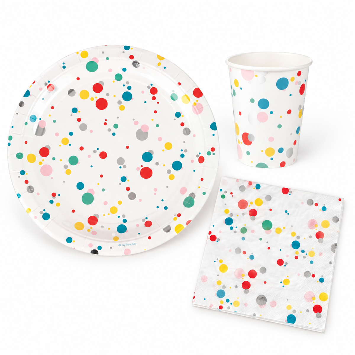 Multicolor Bubbles Party Collection | Choose Your Item | Fine Little Day — choose one item; sold separately