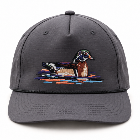 Duck on Water Cap | BURLEBO — individual cap on a white background.