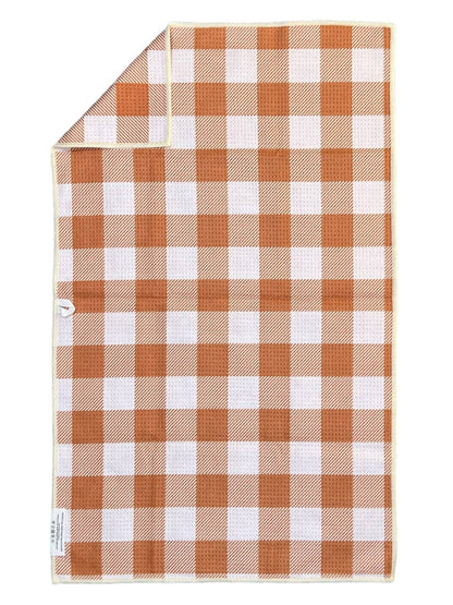 Crae.Home - Sienna: Double-Sided Hand Towel: Cream/Rust Orange / 17x27 in / Hand Towel, product image 2
