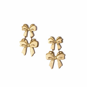 
                  
                    Load image into Gallery viewer, Sunshine Tienda - Double Bow Earrings
                  
                