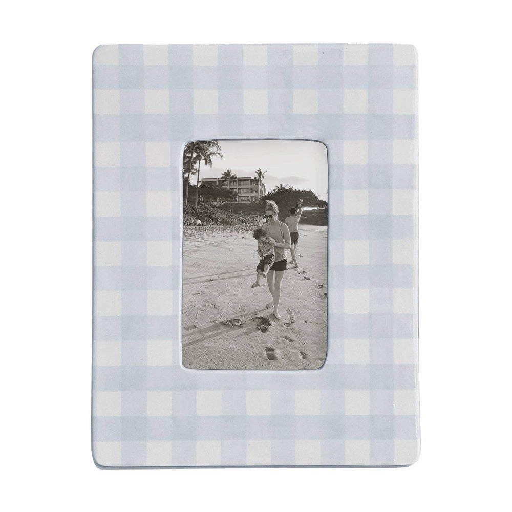 
                  
                    Load image into Gallery viewer, Lo Home | Ruby Clay - Gingham Photo Frame: Navy Blue
                  
                