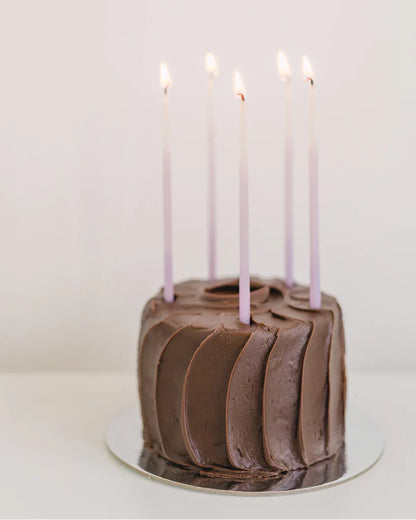 Knot & Bow - Tall Yellow Ombre Beeswax Birthday Candles