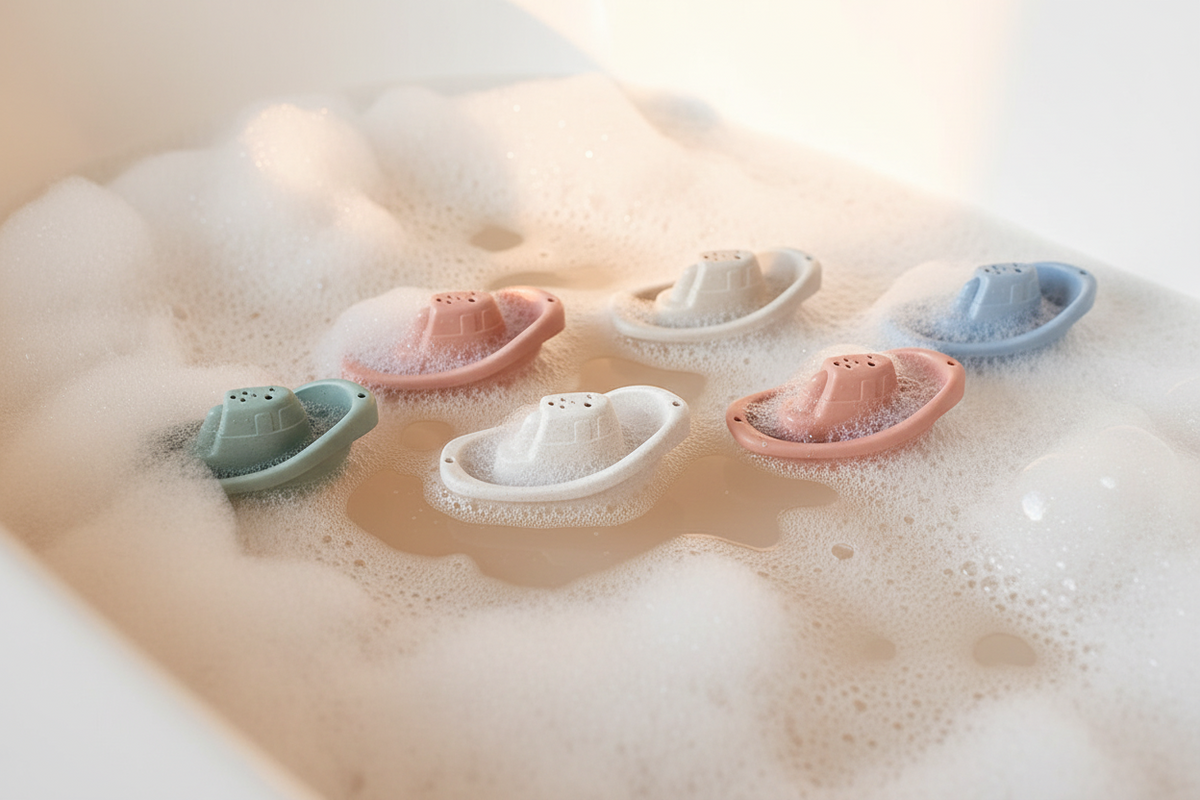 Minito & Co. - Wheat Straw Boat Bath Toy Set