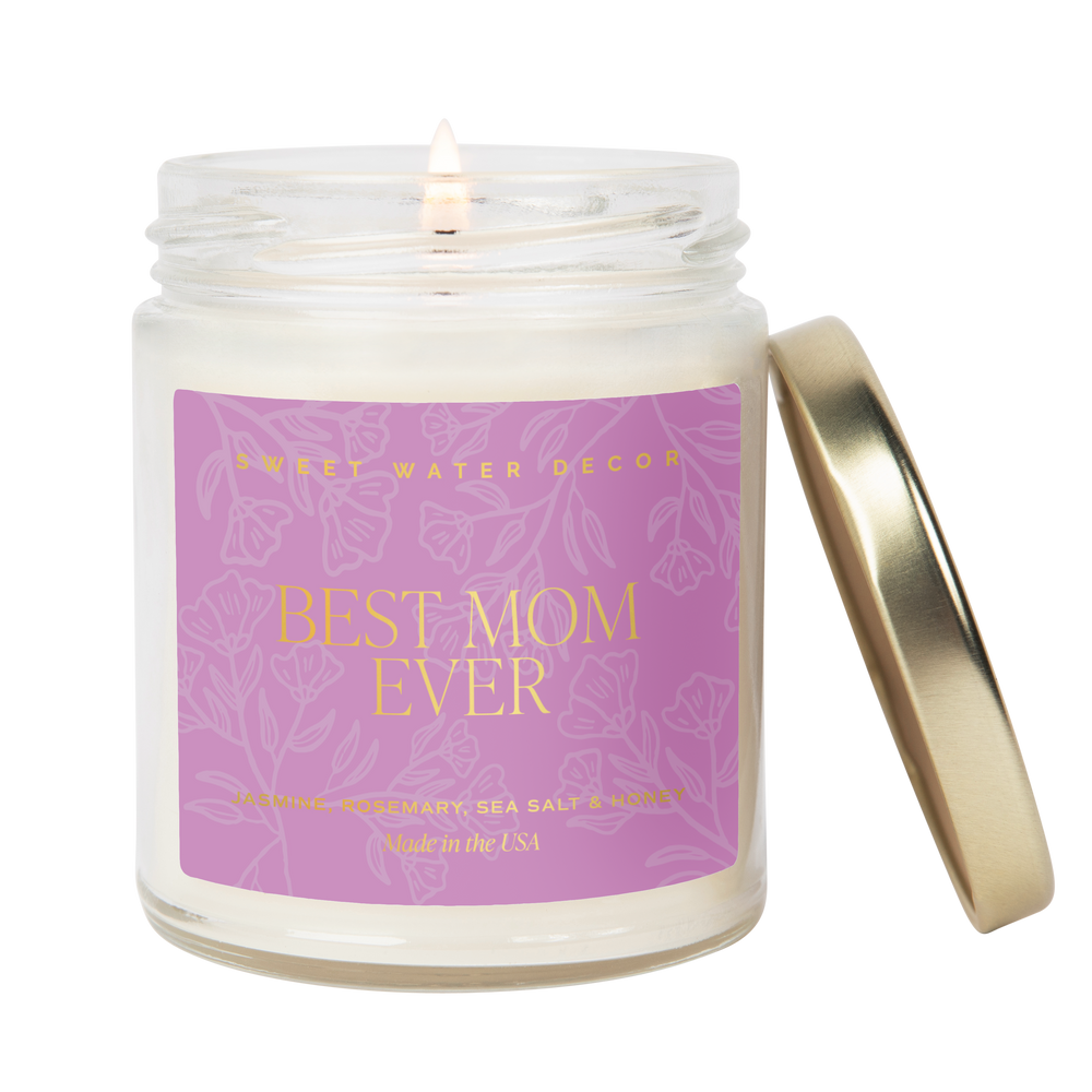 
                  
                    Load image into Gallery viewer, Sweet Water Decor - Best Mom Ever 9 oz Soy Candle (Gold Foil) - Mother&amp;#39;s Day
                  
                