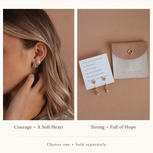 Earring Gift Set | Choose Your Message | Dear Heart; choose one, sold separately.