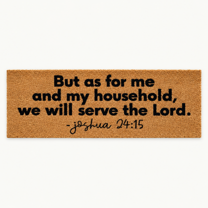 Joshua 24:15 | XL Scripture Doormat — front view