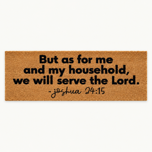 Joshua 24:15 | XL Scripture Doormat — front view