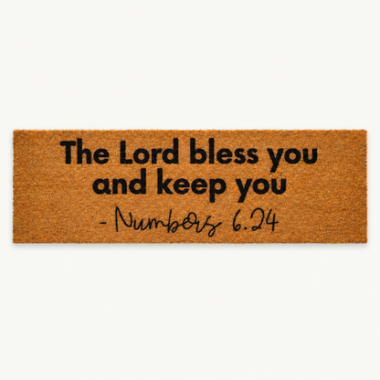 Numbers 6:24 | XL Scripture Doormat — front view