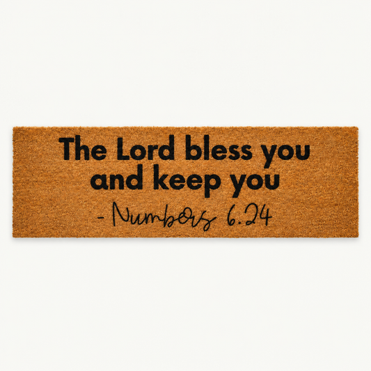 Numbers 6:24 | XL Scripture Doormat — front view
