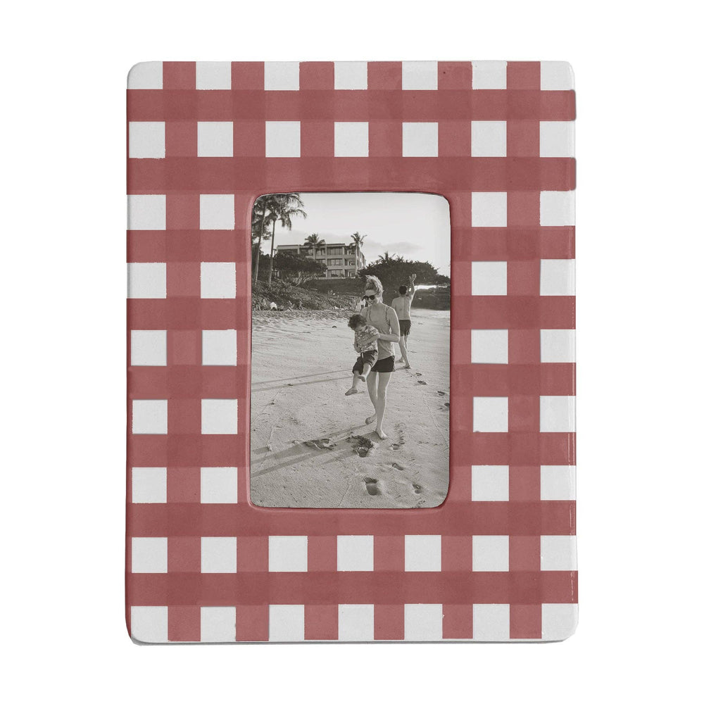 
                  
                    Load image into Gallery viewer, Lo Home | Ruby Clay - Gingham Photo Frame: Holiday Green
                  
                