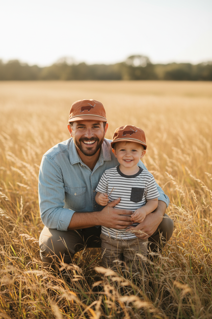 Lischka Brothers - Longhorn Rope Cap, Burnt Orange