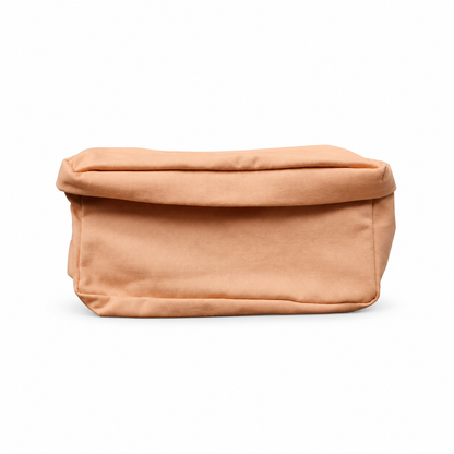 Fannie Peach sling bag — front studio view