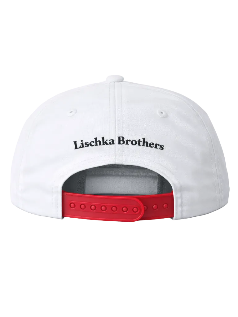 Lischka Brothers - Bull Rope Cap, White/Red