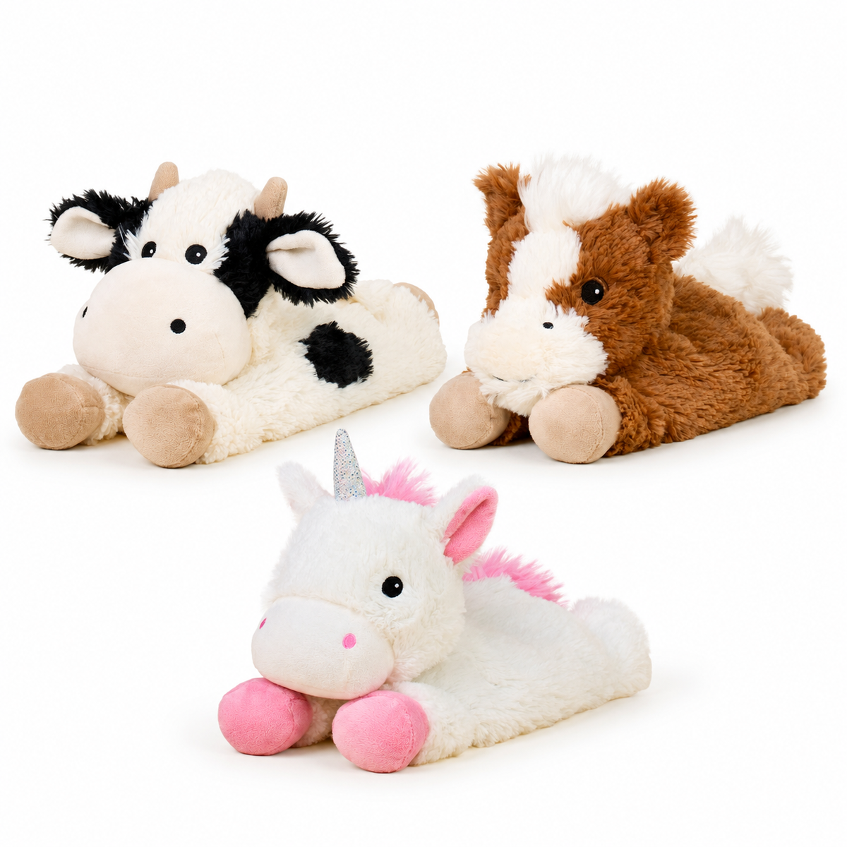 Laying Down Warmable Lavender Plush | Warmies — Cow, Horse, Unicorn