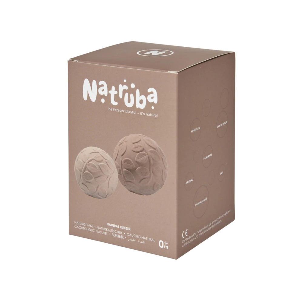 
                  
                    Load image into Gallery viewer, Natruba - Natural rubber Sensory Ball Set Leaf - Earth
                  
                