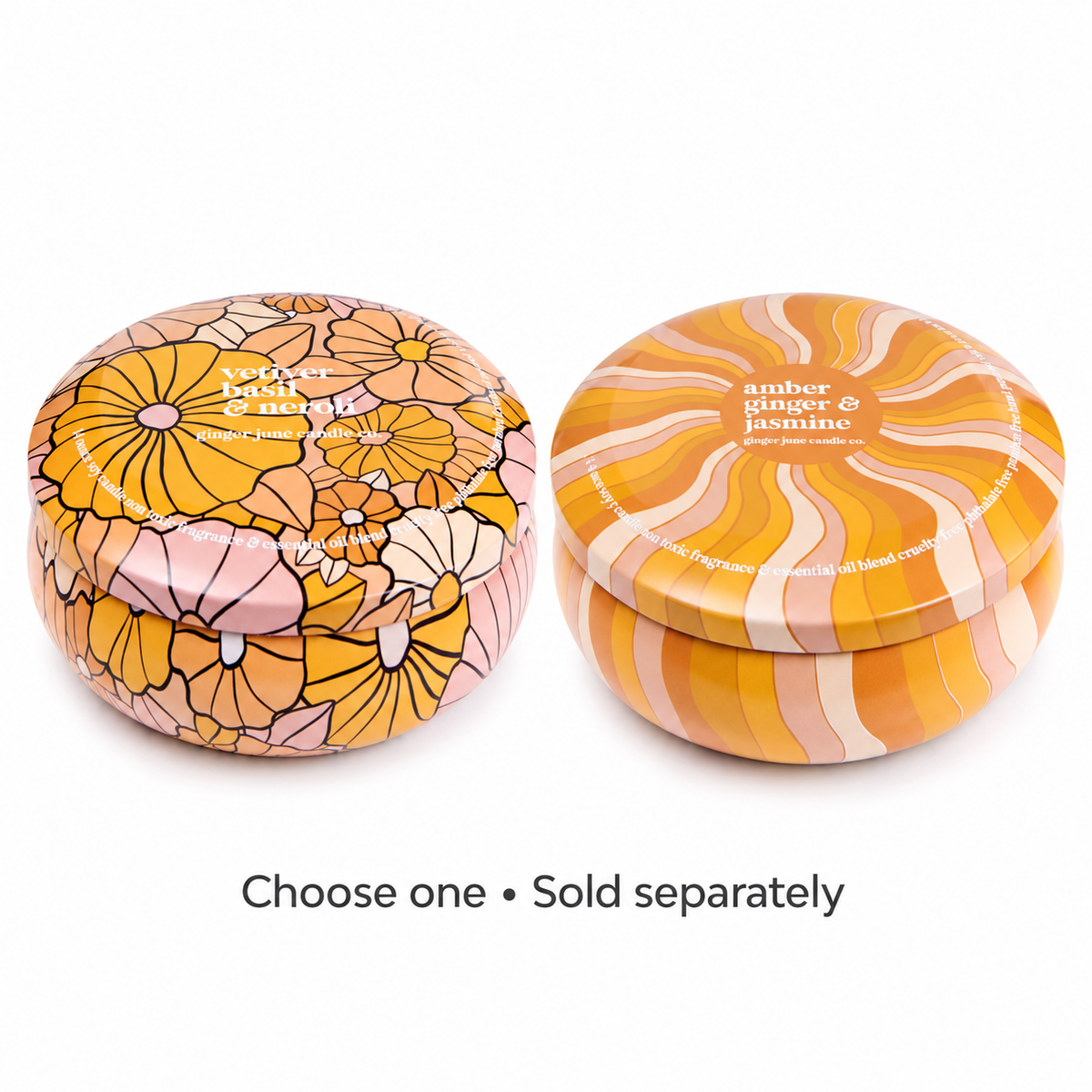 Both 14 oz Ginger June candle scents — Choose one • Sold separately