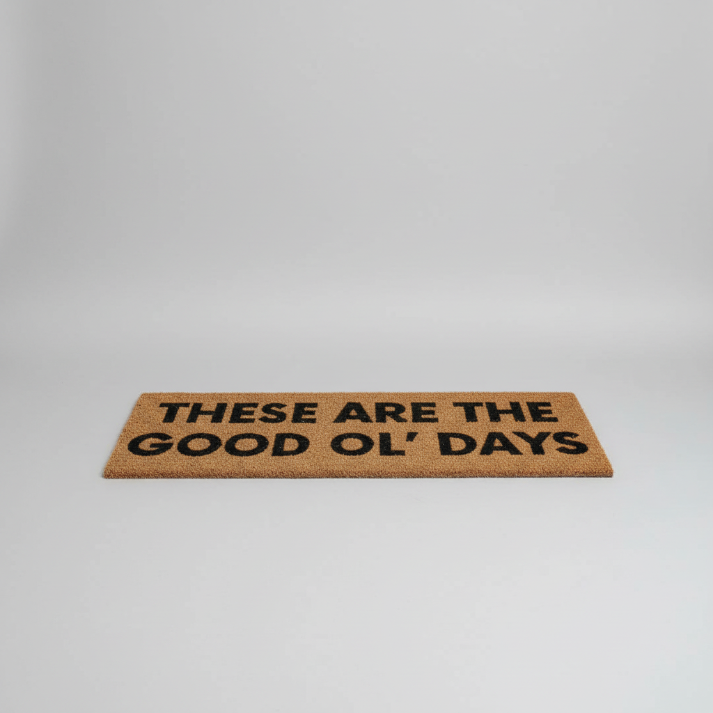 XL Doormat | These are the good ol' days
