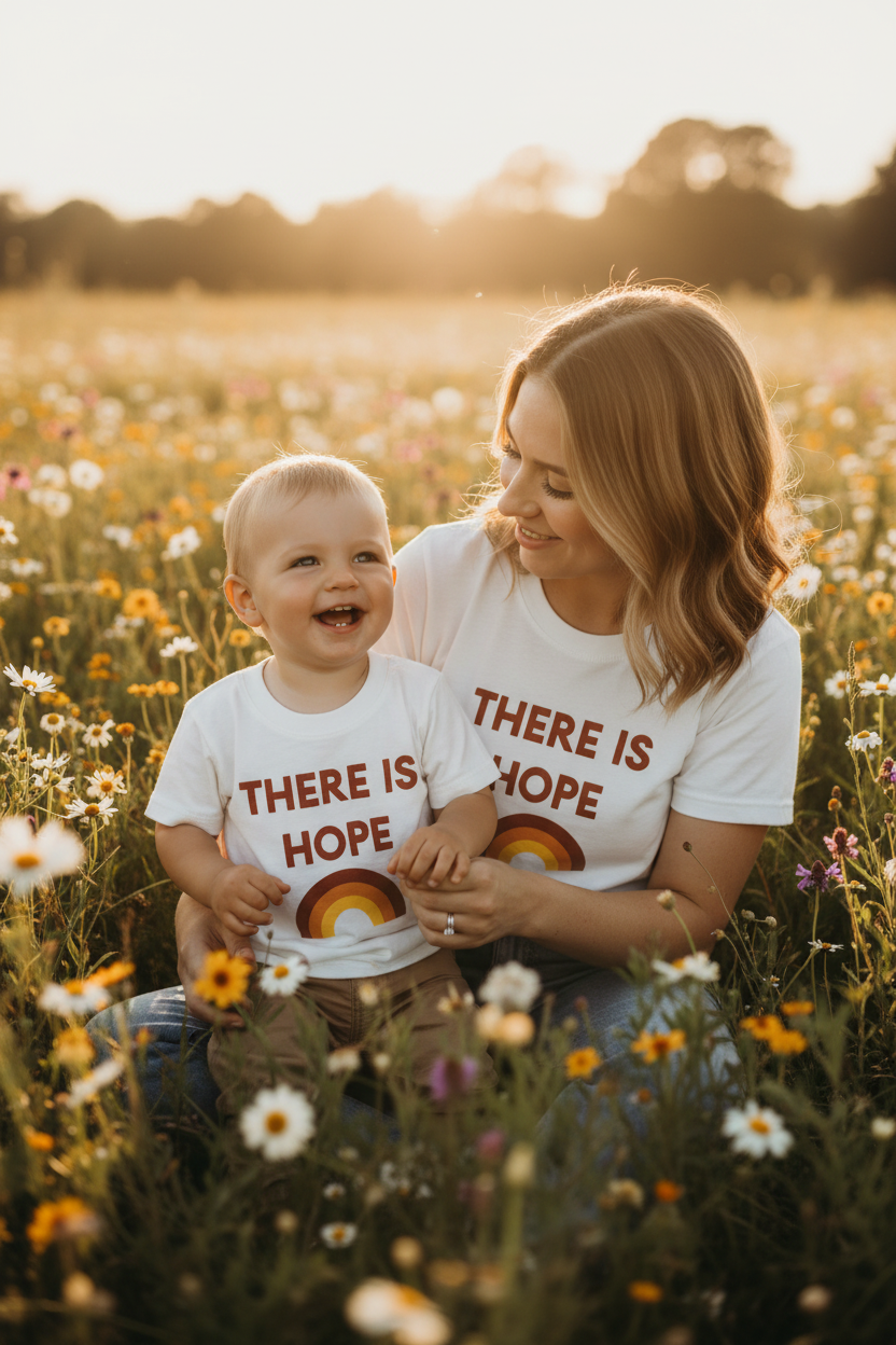 There Is Hope organic cotton women's tee by Modern Burlap