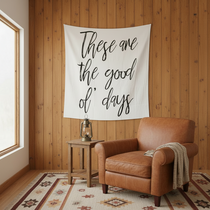 These Are the Good Ol' Days Organic Swaddle | GOTS Certified Organic Cotton Muslin
