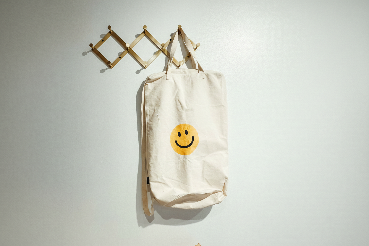 Cotton Canvas Laundry Bag With Shoulder Strap - Prints