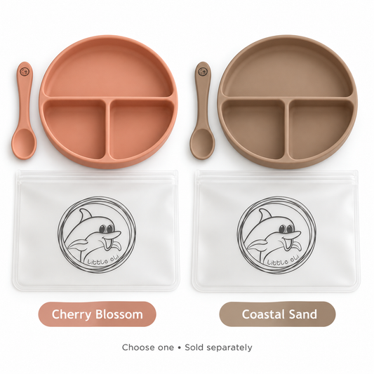Silicone Suction Plate + Spoon Set | Little Eli — all options shown; choose one, sold separately.