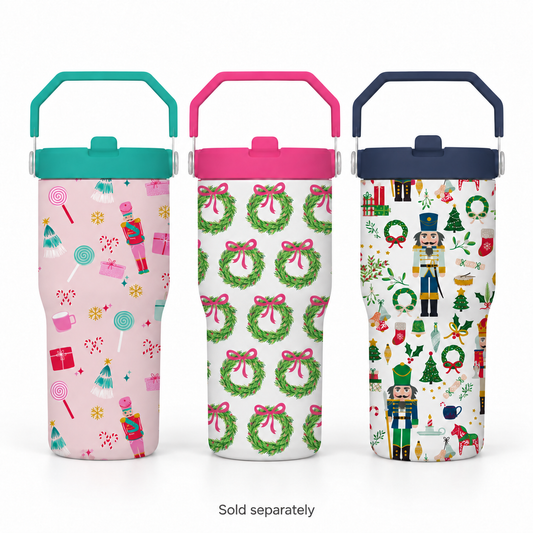 20 oz Holiday Tumbler | Mary Square — Sold separately