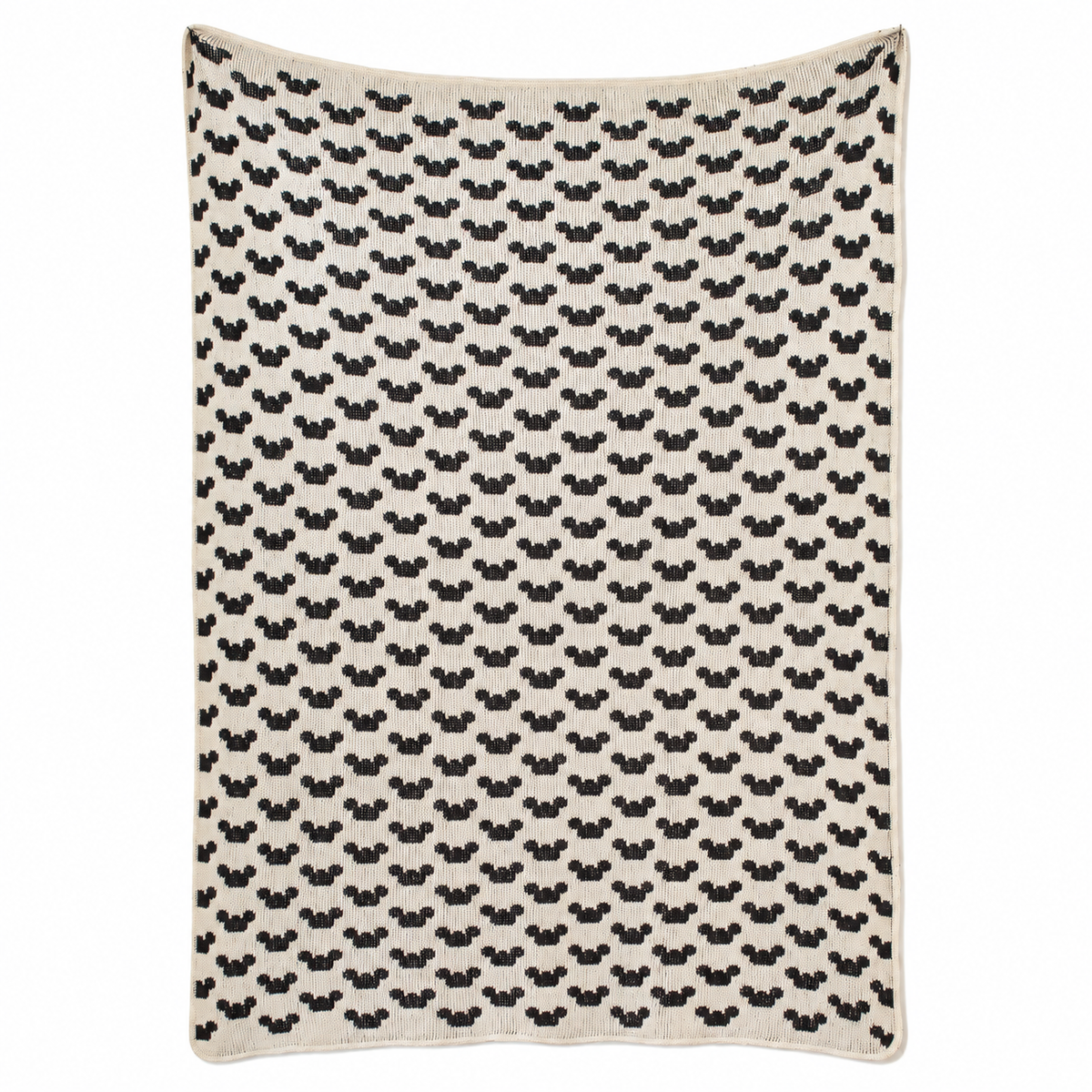 One of a Kind Knit Throws | Archive Designs — One of a Kind Recycled Cotton Blend Knit Throws — Modern Mouse Natural Mini 30X40 design reference.