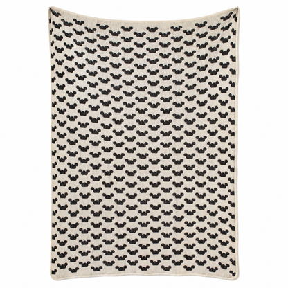 One of a Kind Knit Throws | Archive Designs — One of a Kind Recycled Cotton Blend Knit Throws — Modern Mouse Natural Mini 30X40 design reference.