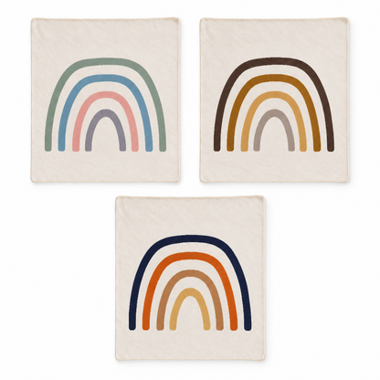 Rainbow Recycled Cotton Throw Blanket — all color options, each sold separately